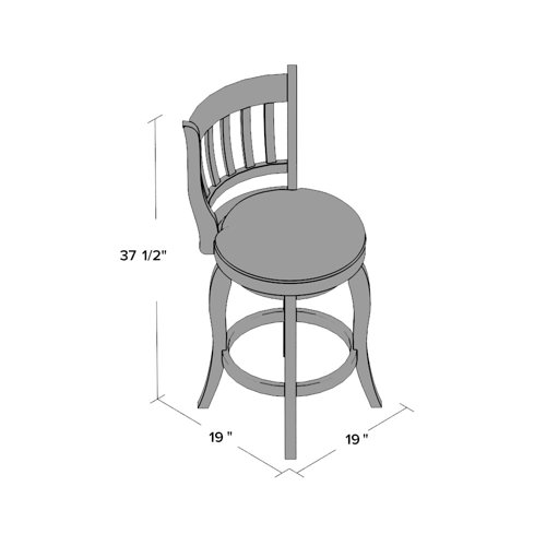 Three Posts™ Swivel Bar & Counter Stool & Reviews Wayfair